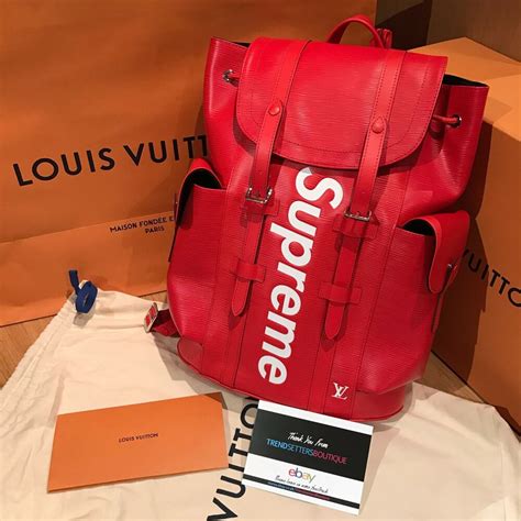 supreme louis vuitton christopher backpack price|louis vuitton supreme backpack price.